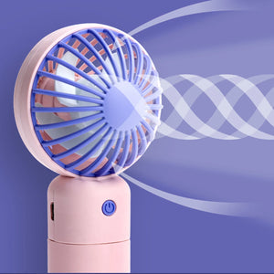 Mini Mute Small Fan Portable Small Fan Outdoor Small Fan Desktop Small Fan Pocket Fan USB Charging Small Fan