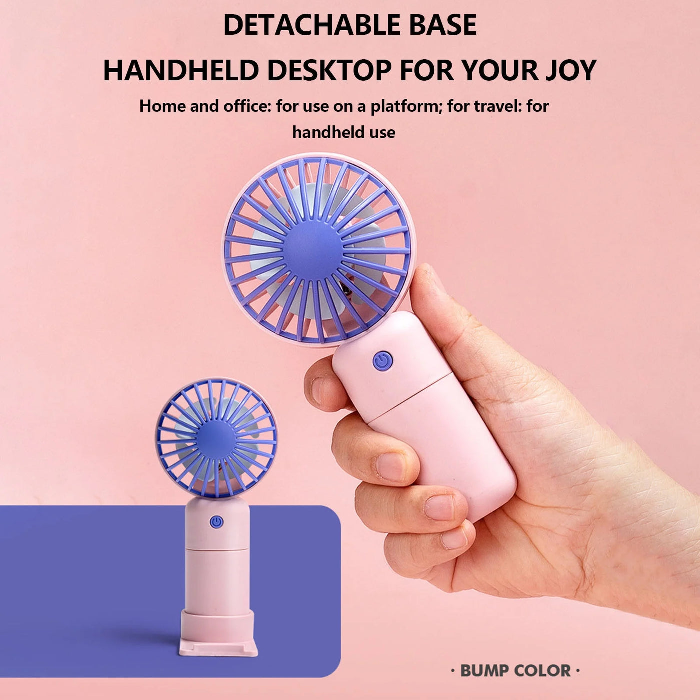 Mini Mute Small Fan Portable Small Fan Outdoor Small Fan Desktop Small Fan Pocket Fan USB Charging Small Fan