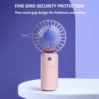 Mini Mute Small Fan Portable Small Fan Outdoor Small Fan Desktop Small Fan Pocket Fan USB Charging Small Fan