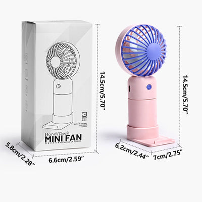 Mini Mute Small Fan Portable Small Fan Outdoor Small Fan Desktop Small Fan Pocket Fan USB Charging Small Fan