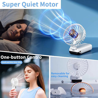 5-Speed Ultra Quiet Handheld Mini Fan