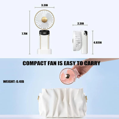 5-Speed Ultra Quiet Handheld Mini Fan
